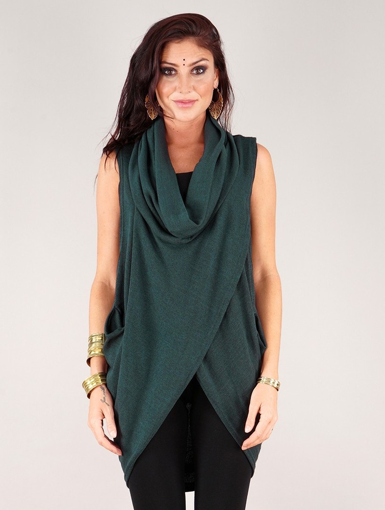 Teal Women Toonzshop Amala Sleeveless Thin Pullover Pullover | JVBCNZU-73