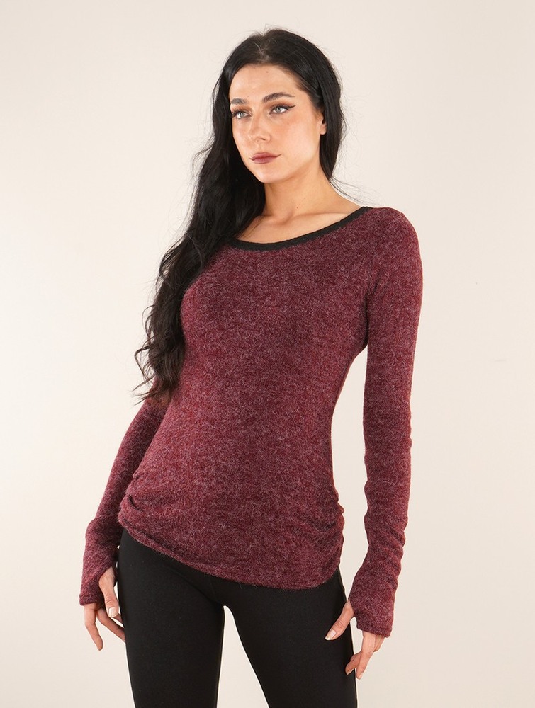 Wine Women Toonzshop Aëlys Pullover Pullover | IUSJDVQ-45