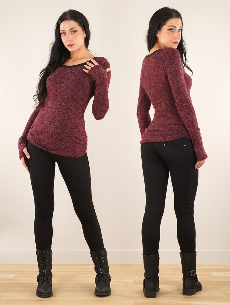 Wine Women Toonzshop Aëlys Pullover Pullover | IUSJDVQ-45