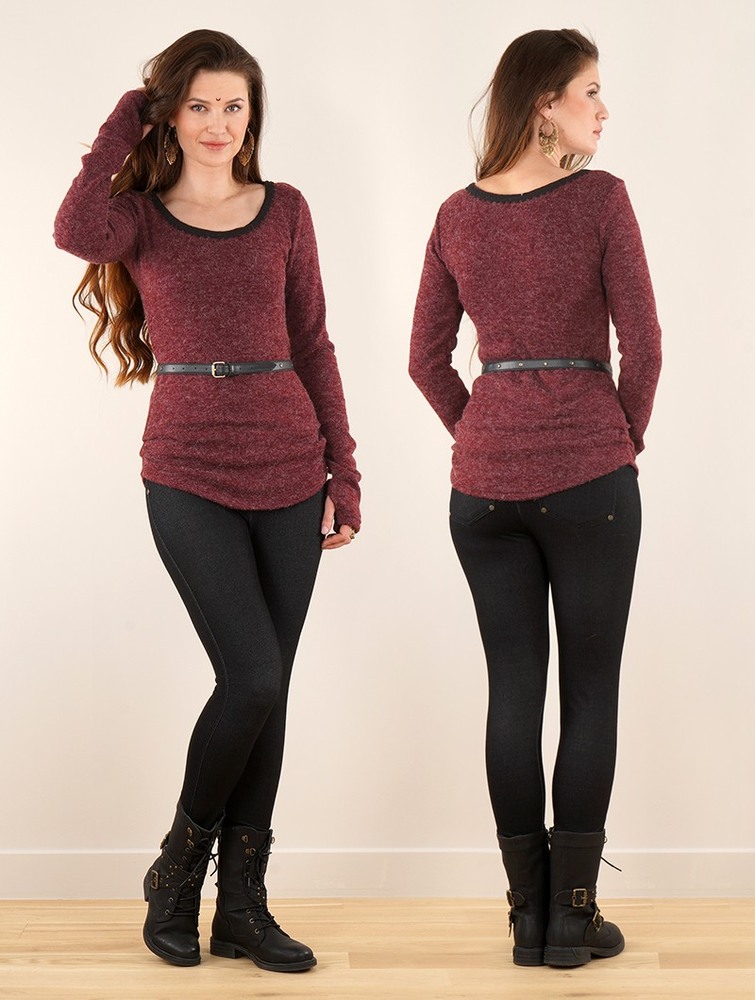 Wine Women Toonzshop Aëlys Pullover Pullover | IUSJDVQ-45