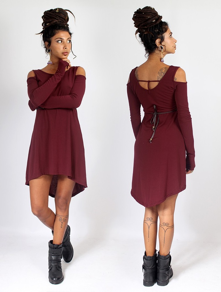 Wine Women Toonzshop Atsuka Tunic Dress Dress | RUPWCAO-14