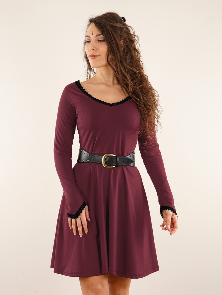 Wine Women Toonzshop Bohemian Dress 