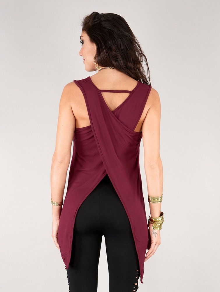 Wine Women Toonzshop Keiko Sleeveless Top Tops | ZETHSIQ-58