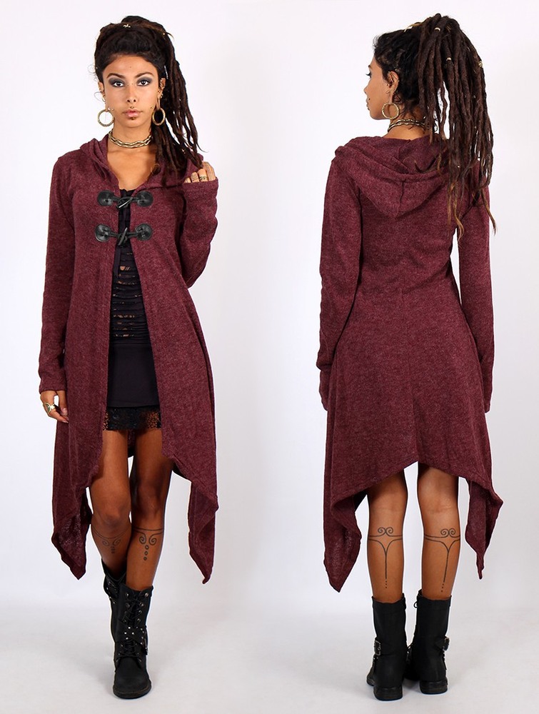 Wine Women Toonzshop Makshi Cardigan Cardigan | UJHMCEP-92