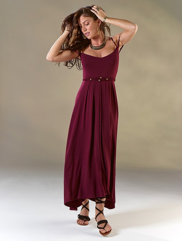 Wine Women Toonzshop Massaläa Long Dress Dress | GSKXOJH-41