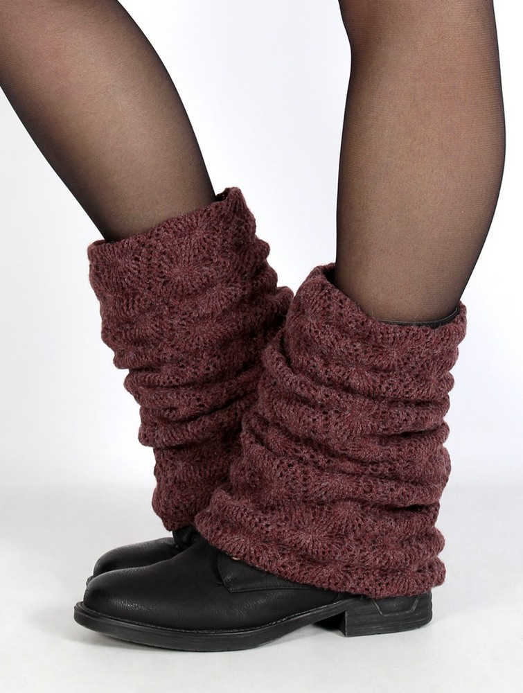 Wine Women Toonzshop Naïlae Crochet Legwarmers Legwarmer | OQSBUKL-46