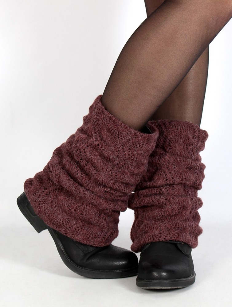 Wine Women Toonzshop Naïlae Crochet Legwarmers Legwarmer | OQSBUKL-46