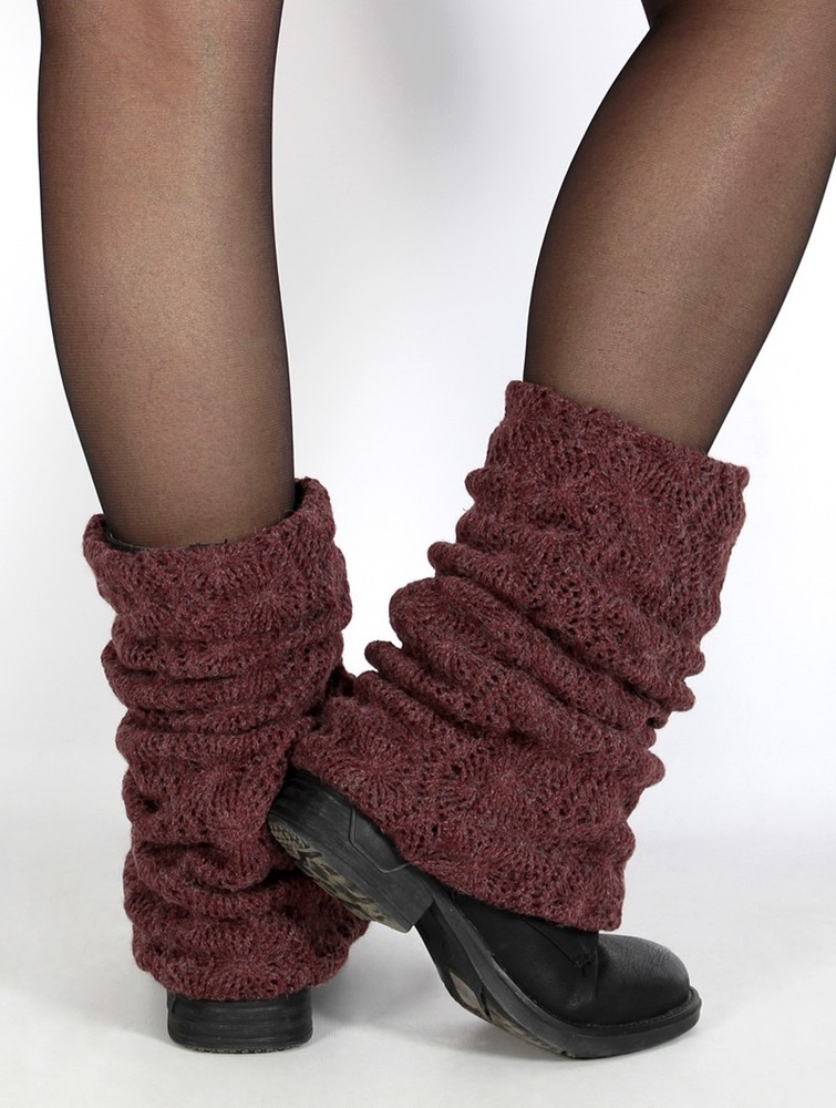 Wine Women Toonzshop Naïlae Crochet Legwarmers Legwarmer | OQSBUKL-46