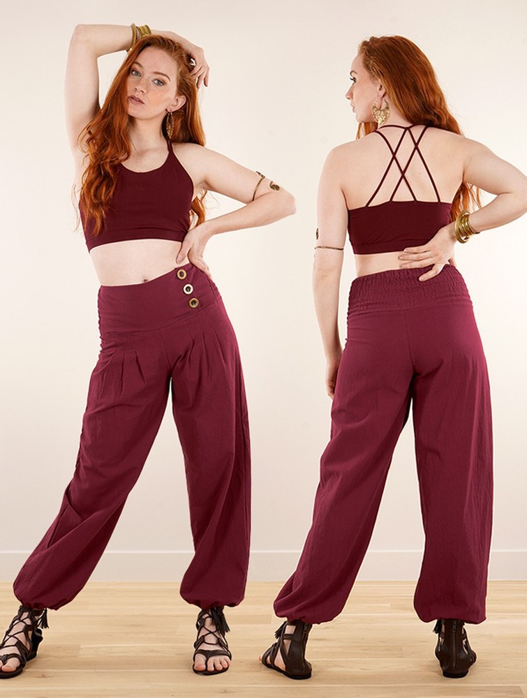 Wine Women Toonzshop Ravija Harem Pants Pants | ZNEQBVA-78