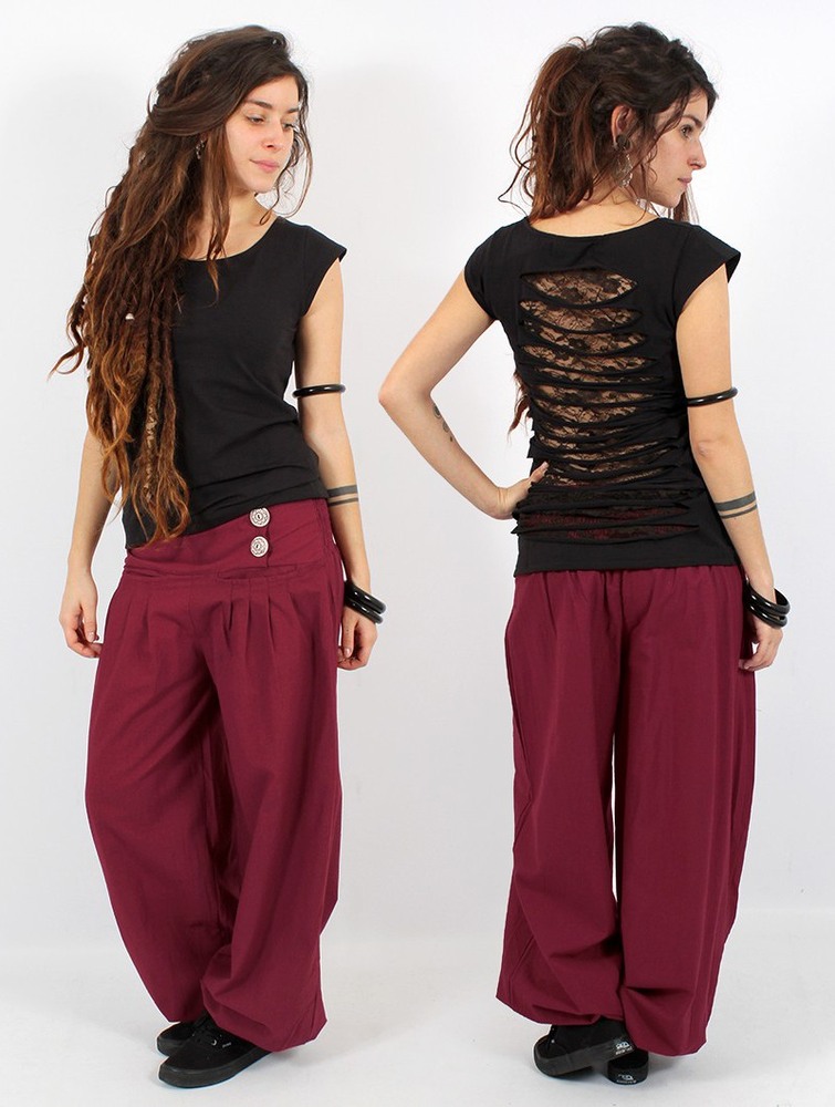 Wine Women Toonzshop Ravija Harem Pants Pants | ZNEQBVA-78