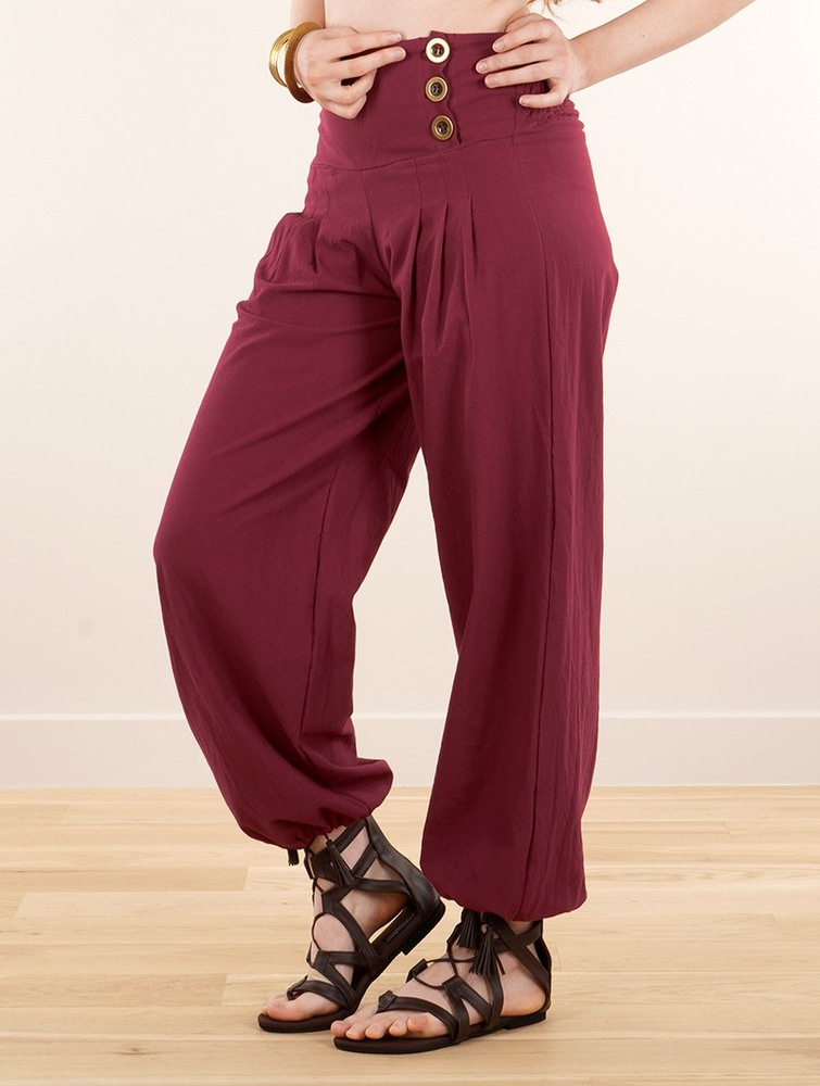 Wine Women Toonzshop Ravija Harem Pants Pants | ZNEQBVA-78