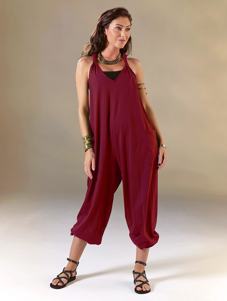 Wine Women Toonzshop Sampatti Harem Pant Overalls Pants | TAJNCRO-24