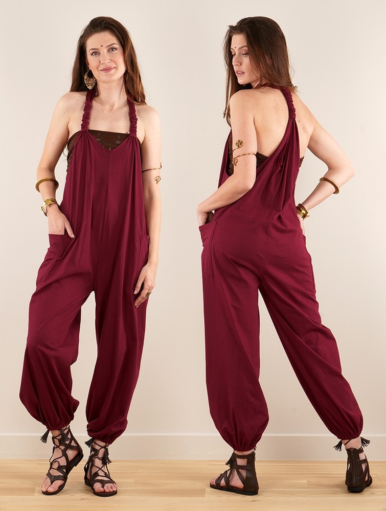 Wine Women Toonzshop Sampatti Harem Pant Overalls Pants | TAJNCRO-24