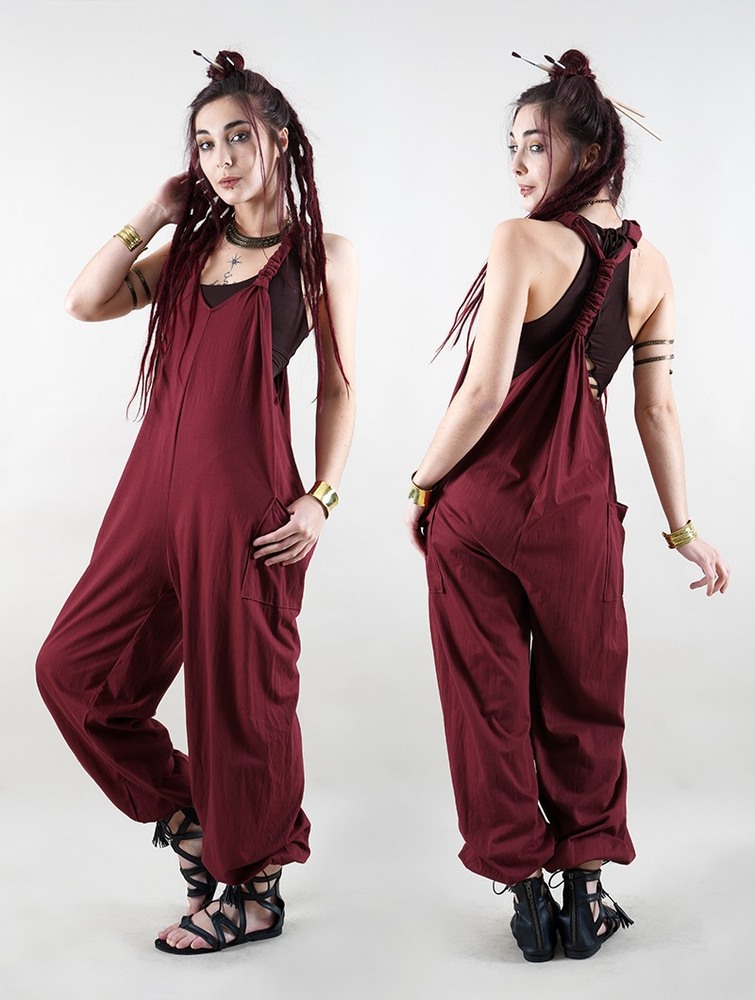 Wine Women Toonzshop Sampatti Harem Pant Overalls Pants | TAJNCRO-24