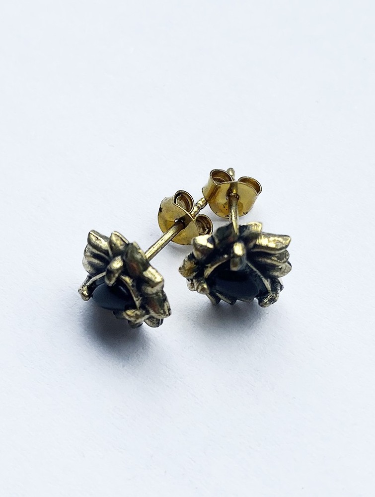 Women Toonzshop Saguna Onyx Stud Earrings Jewels | NWKOEDT-37