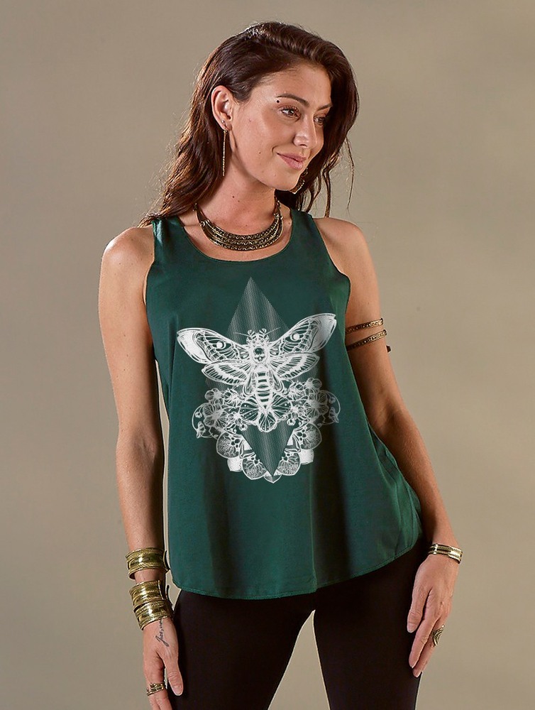 Women Toonzshop Sunstra Sphynx Printed Tank Top Tank Top | BQURJYA-04